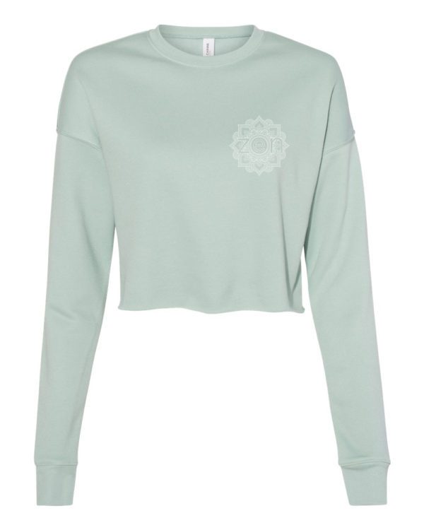 Zen Mandala Crop Sweatshirt